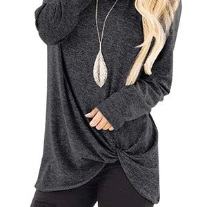Famulily Women’s Loose Knotted Shirt